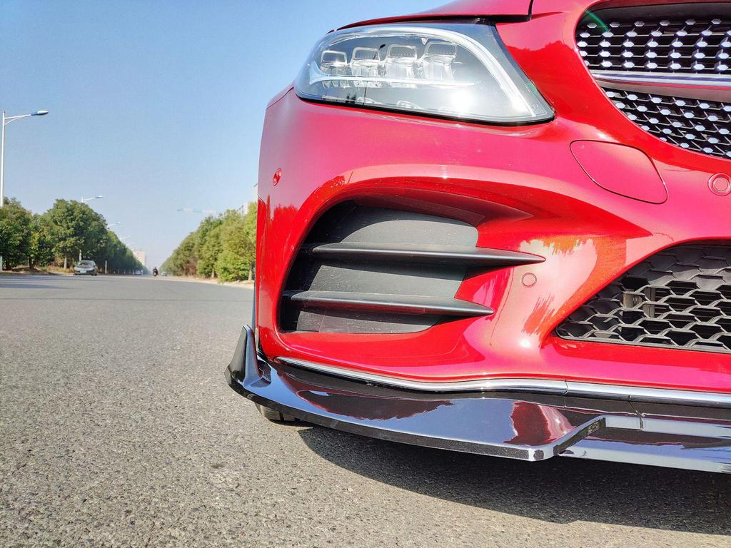 Fits Mercedes-Benz C-Class W205 (2015-2021) AMG Aerodynamic Rear Spoiler & Front Lip Bumper Kit