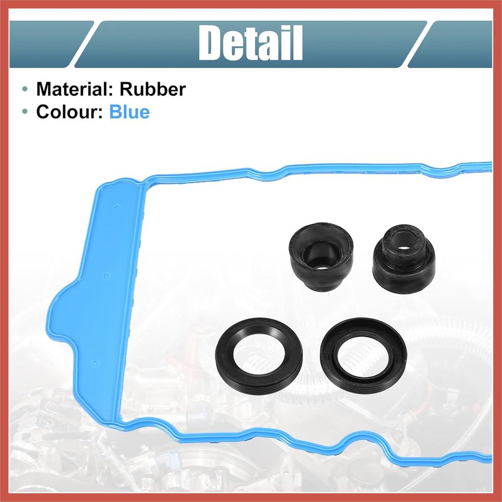 ACROPIX Engine Valve Cover Gasket Seal Set with Grommets VS50808R Rubber for Cadillac CTS SRX for Chevrolet Captiva for Buick Enclave Car Parts
