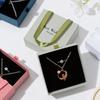 Handheld Jewelry Box Paper Pull-Out Drawer Jewelry Case Travel Portable Ring Earrings Necklace Gifts Packageing Storage Boxes
