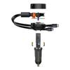 2in1 Car Charger 33W 2x USBC Enjoyment Black