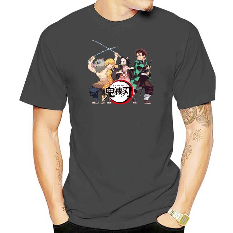 Family Bonds T-Shirts Unisex Cotton T Shirt Front Back Demon Slayer Kimetsu No Yaiba Anime Two Sides Short Sleeve Tee Plus Size