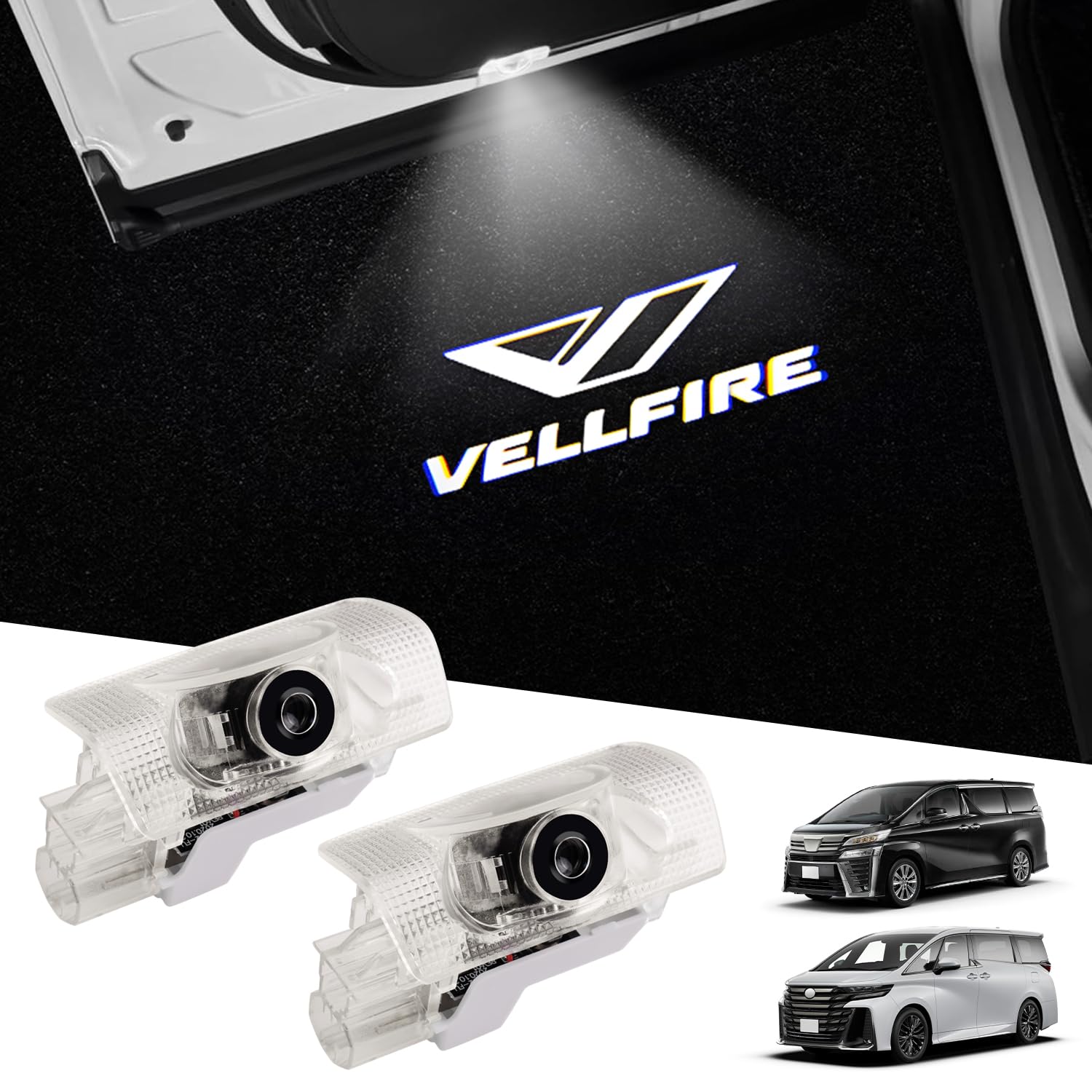 Jiooy Toyota New Vellfire 40 Серия Подсветка двери Светодиодная проекция логотипа Vellfire 30 Серия Подсветка двери с лазерным логотипом 40 Серия Vellfire Подсветка двери