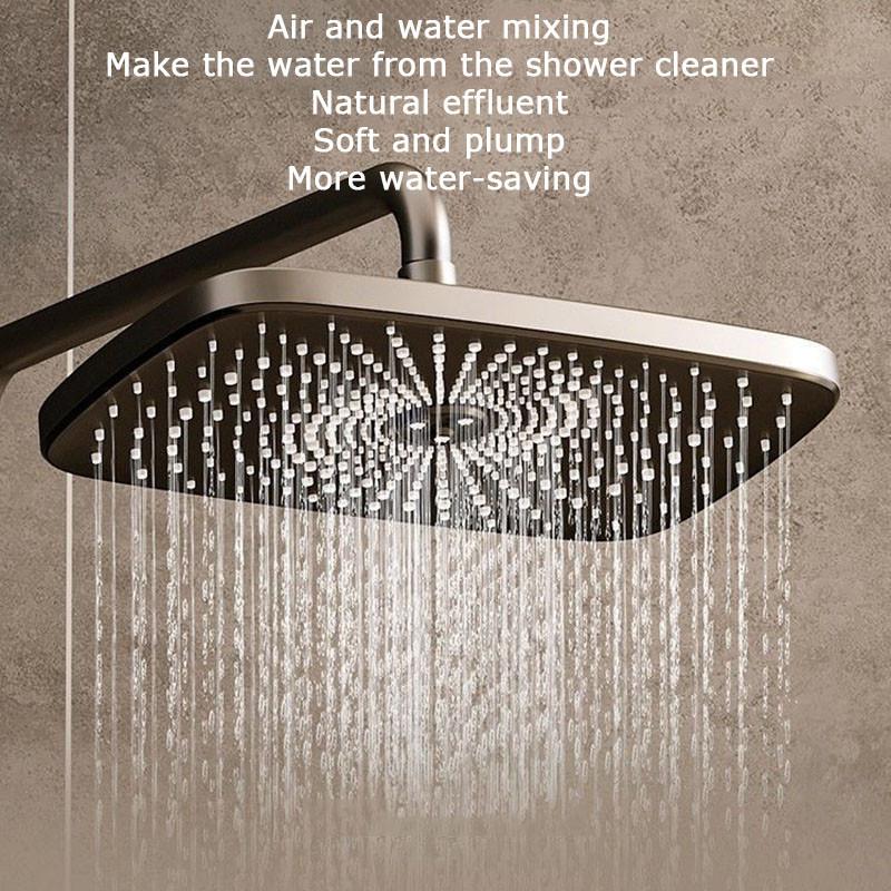Brass 4 In 1 Shower Digital Display Constant Temperature Shower Set Supercharged Multifunctional Shower