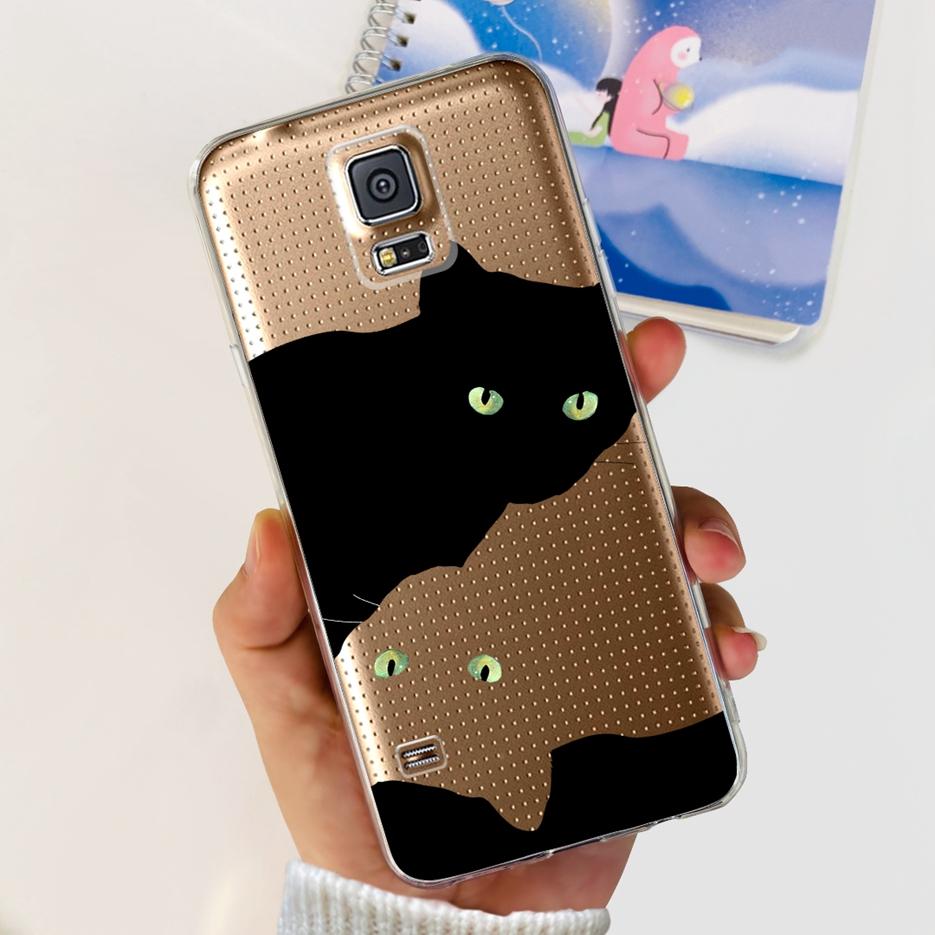 For Samsung Galaxy S5 Case SM-G900F G900I G900M Stylish Painted Cover Soft Silicone Phone Case For Samsung S5 S 5 GalaxyS5 Shell
