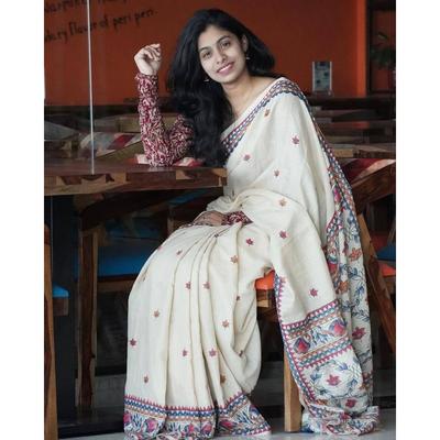 Stijlvolle casual sari
