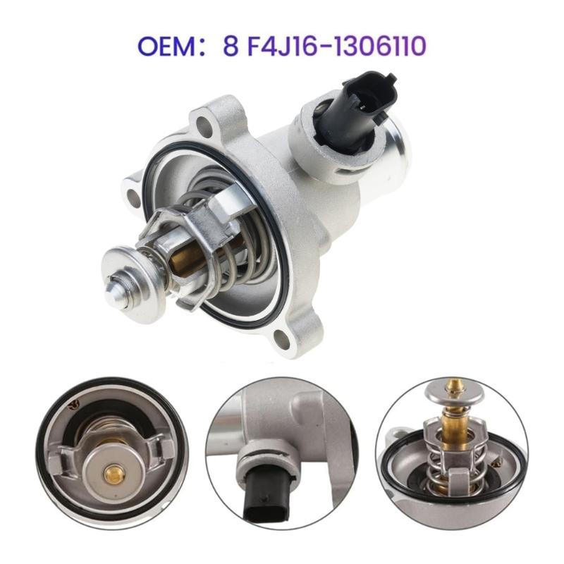Replacement Car Electronic Thermostat for Tiggo 7 Tiggo 8 Metal Construction Thermostat F4J16-1306110 Easy Installation