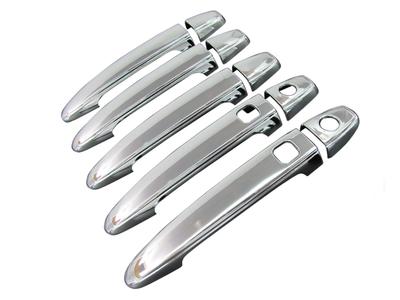 BRIGHTZ Chrome Outer Door Handle Covers for Toyota Isis (10 Series) [WISH-NOBU-FS-A3B2C2D3] Full Coverage, Smart Key Compatible, Part Number 1407