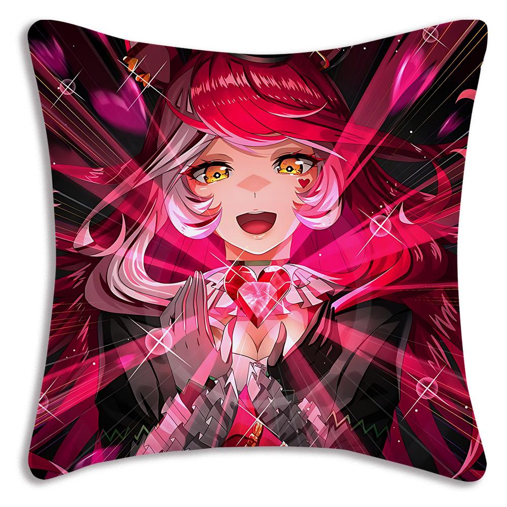 Anime Uma M-Musume Pretty Derby Pillow Covers Cartoon Sofa Decorative Home Double-sided Printing Short Plush Cute Cushion Cover