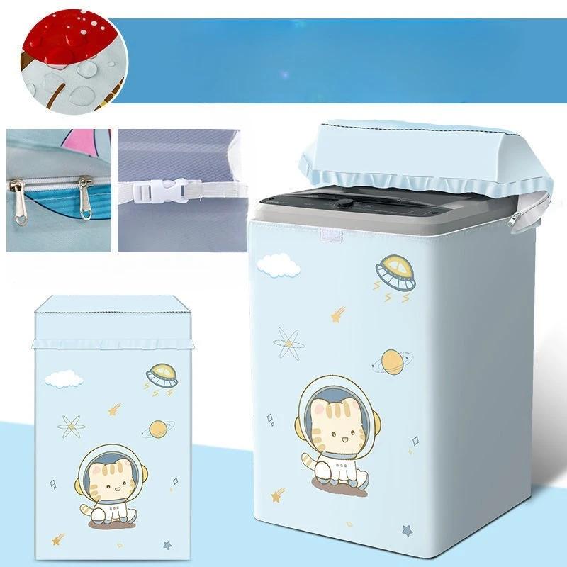 Capa para Máquina de Lavar com Abertura Superior, Capa Impermeável e Protetora Solar, Capa Protetora contra Pó, Pano de Cobertura Isolante Térmico Totalmente Automático