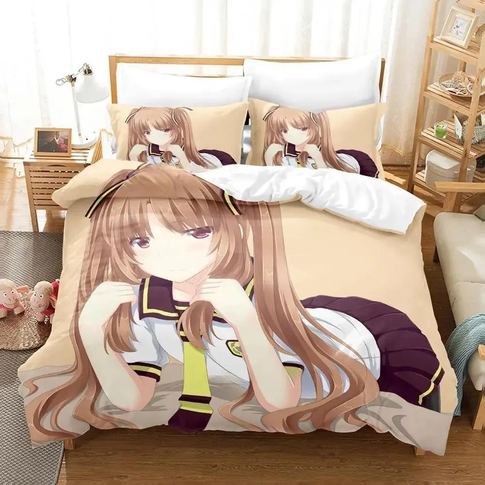 New 3d Print Anime Waiting in the Summer Bedding Set Single Twin Full Queen King Size Bed Set Adult Kid Bedroom Duvet cover Sets