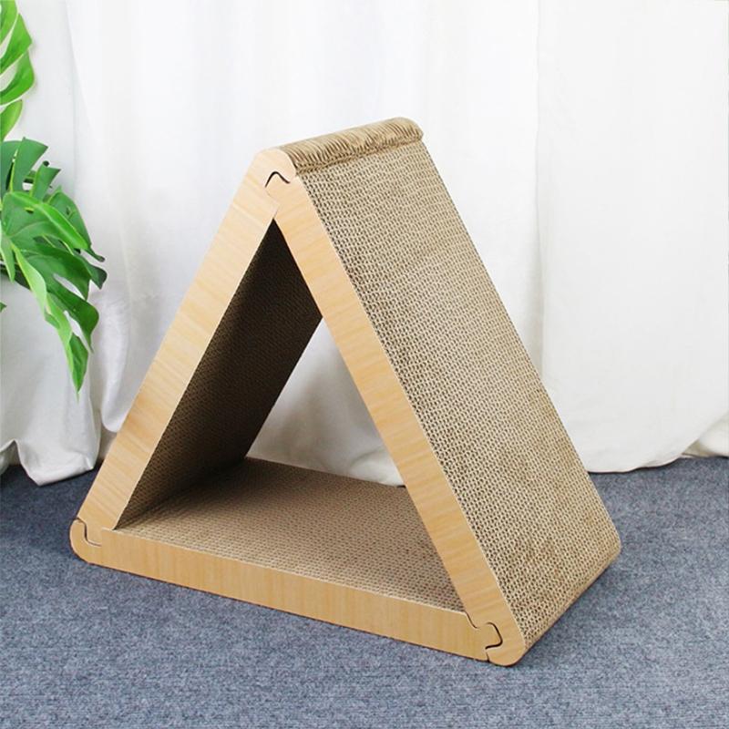 Combined Triangular 3 In 1 Scratching Post For Cats Triangular Cats Scratcher Multipurpose Cats Pet Product