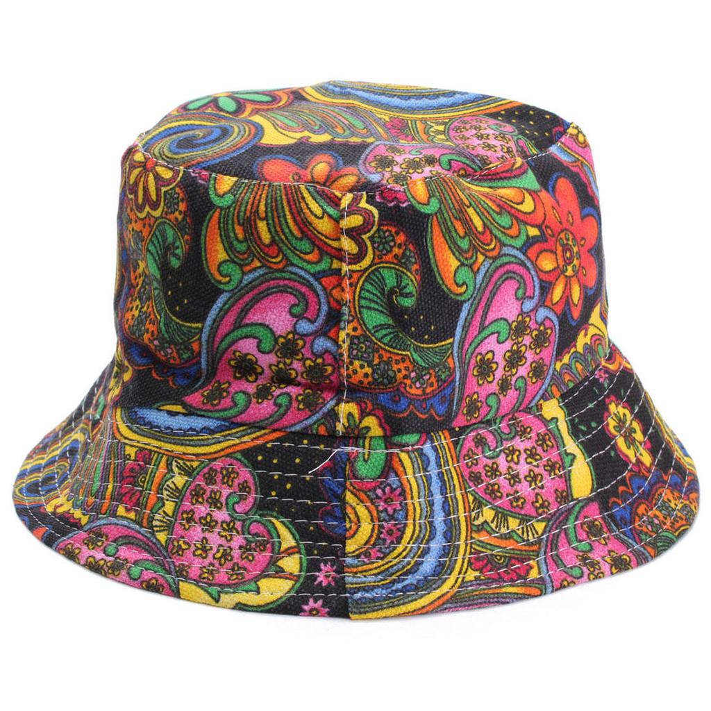 Women Flower Bucket Hat Boonie Hunting 