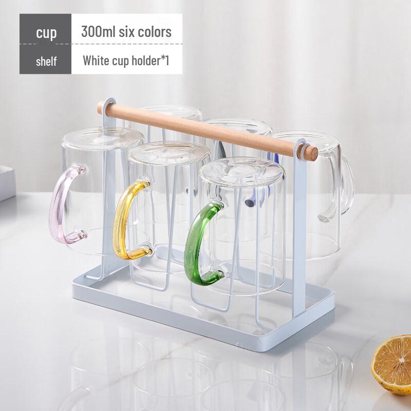 ZISIZ High Borosilicate Glass Cup with Handle