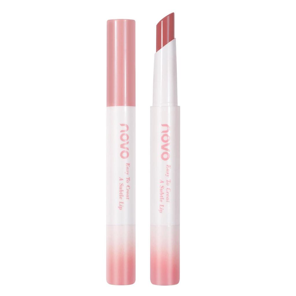 NOVO Charming Translucent Glossy Lipstick: Moisturizing, Hydrating, Long-Lasting, Bare Face Whitening for Autumn/Winter.
