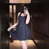 Sex Underwear, Sexy Sweet and Spicy Backless Strap Dress, Waist Pure Desire Wind U-neck Hollow Set.