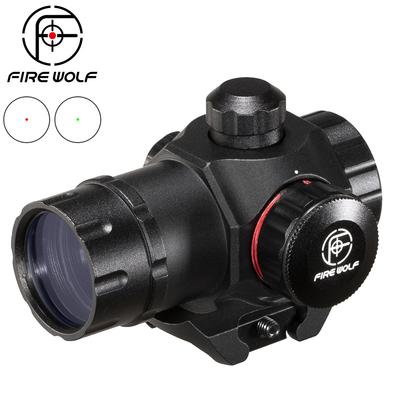 FIRE WOLF Red Dot Sight Tactical Mini 1X22 Red & Green Dot Sight Scope  Hunting Scope for 20Mm Rail
