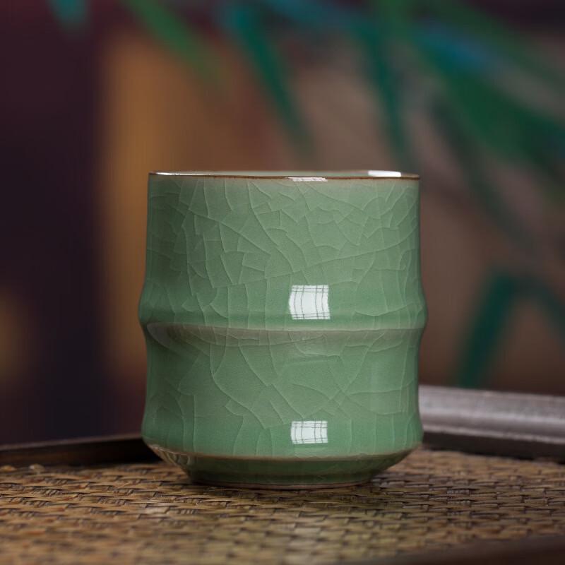 

Longquan Celadon Bamboo Joint Tea Cup