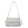 Simple and fashionable women's bag cloud pleated soft leather texture shoulder backpack niche design solid color messenger bag