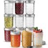 Diamond Pattern Glass Mason Jar with Airtight Lid for Bird's Nest, Jam, or Caviar.