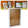 Picture Frame with Bracket Easy to Disassemble Plastic Decorative Photo Frame for Dried Flowers Shells