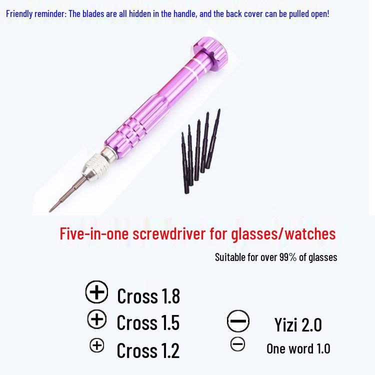 Precision Screwdriver Set for Clocks, Watches, Eyeglasses, Phones, and Remote Controls
