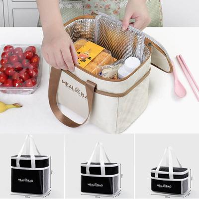 Portable Aluminum Foil Lunch Box Storage Bag Oxford Thickened Food Thermal Bag Large Capacity Waterproof Lunch Bag Picnic
