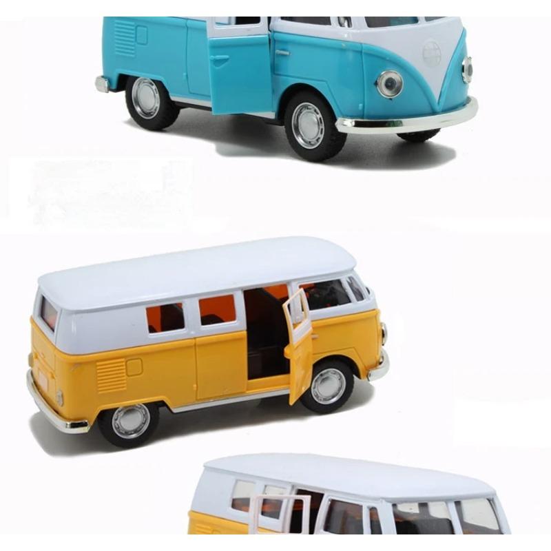 1/36 Scale Bus Alloy Model Toy with Spring-Back Action - Authentic Detail for Endless Playful Adventures