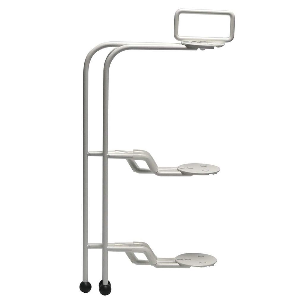 CASUAL PRODUCT Bistro-Plattenständer, 2-stöckig, Weiß, 18-24cm Durchmesser, Platzsparend, Faltbar, Nachmittagstee-Ständer, Unzerbrechlich