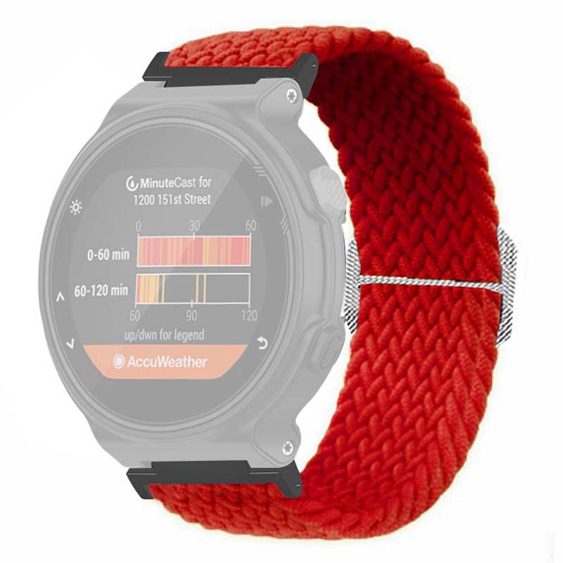 For Garmin Forerunner 220/230/235/735XT/620/630 Watch Strap Stretchy Braided Nylon Band