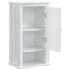 Vidaxl White Berg Bathroom Wall Cabinet, 40X27X71.5, Solid Pine