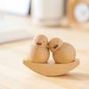 Kreative Enten-Paar-Ornamente Holzstil Freundschaftsdekorationen, Geburtstags-Valentinstagsgeschenke für Mädchen, Schreibtisch-Ornamente