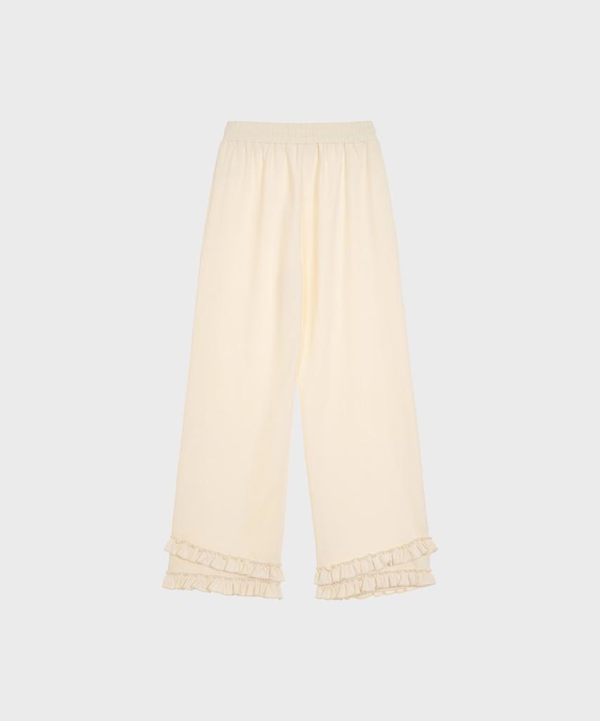Alkialka Tiered Ruffle Pants (Butter)