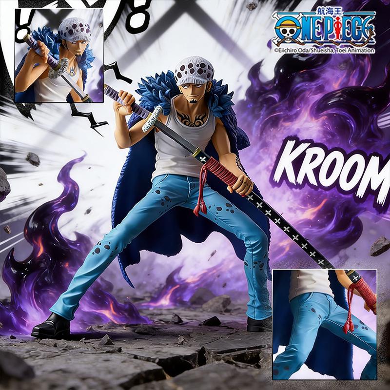 1pc Official ONE PIECE Trafalgar Law Figure - "ROOM·Shambles" Activated, Worst Generation Leader, Anime Collectible Gift.
