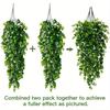 Artificial Hanging Plants Fake Wall Hanging Eucalyptus Plants UV Resistant Plastic Plant Indoor Outdoor Garden Room Decor
