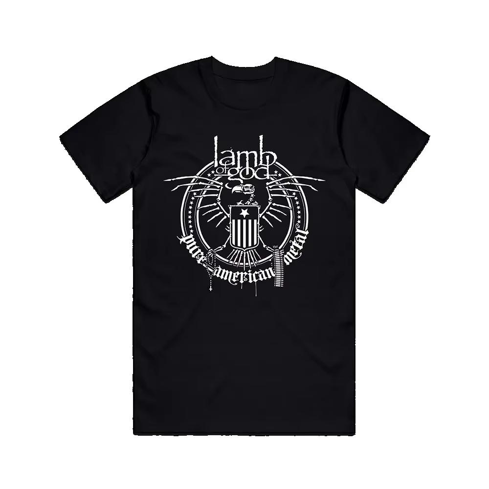 Letnia Męska Koszulka z Graficznym Czaszką Lamb of God Moda Streetwear Koszulka z Okrągłym Dekoltem Codzienna Outdoorowa Koszulki Plus Size Top Odzież Damska