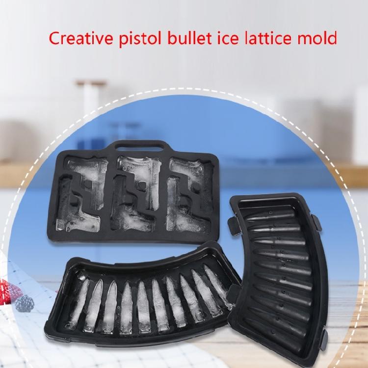 Silicone Ice Moulds Guns/Bullet Shaped for Whiskey Cocktails and Juice Beverages