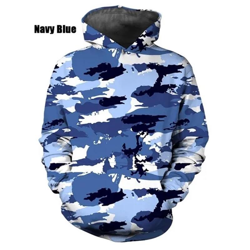 Felpe con Cappuccio da Uomo Camouflage per Esterno Traspiranti Casual Felpe Cuciture Colorate Uomo Stile Americano Primavera Estate Felpe da Allenamento