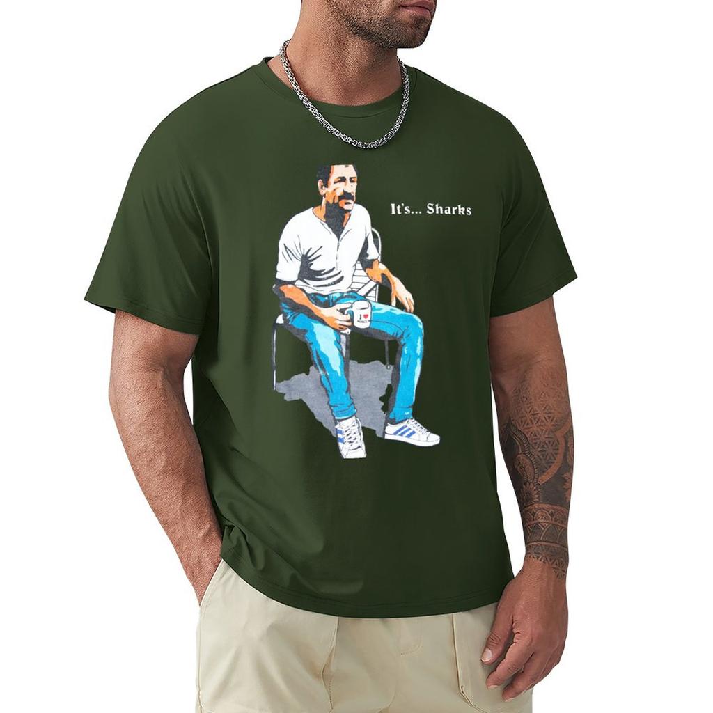 Humor T Shirt Cotton Paul Sykes - Its Sharks T-Shirt Vintage T Shirt Design Your Own Plain T Shirts Men Fashion Mens