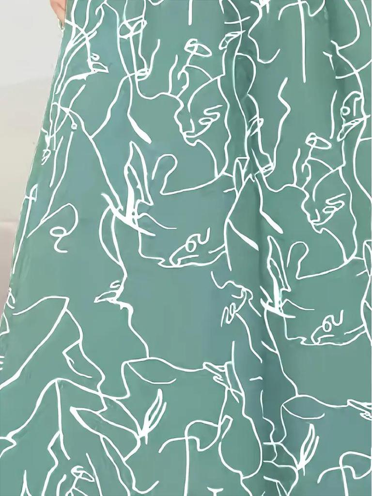 2025 Women's Long Waist-Cinching Midi Skirt with Draping Design – Summer Style