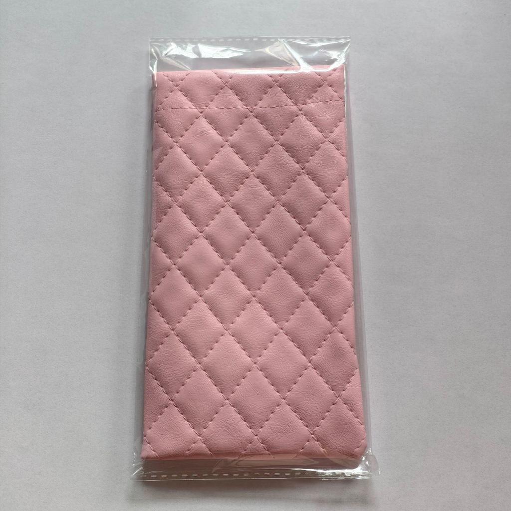 Sunglasses Leather Soft Case with Spring Clip Closure