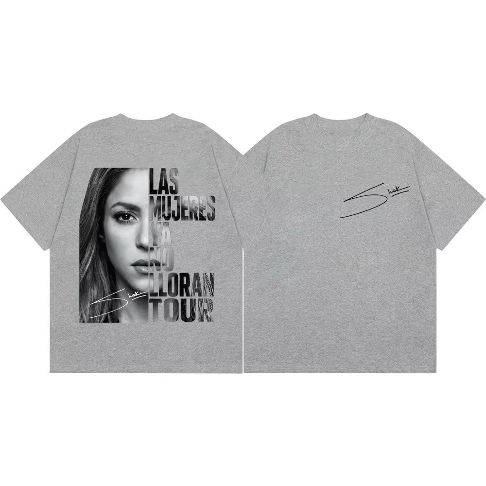 Shakira Las Mujeres Ya No Lloran World Tour 2026 Graphic T Shirt Unisex Unisex Vintage Aesthetic Tshirts Casual Fashion Tshirt