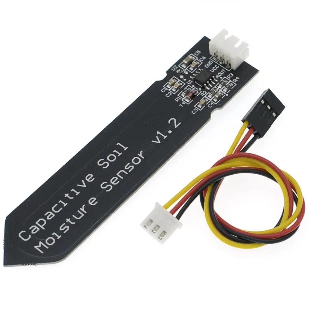 5~100Pcs Capacitive Soil Humidity Detection Sensor Not Easy To Corrode Wide Voltage Working Range Comes With Connecting Wire