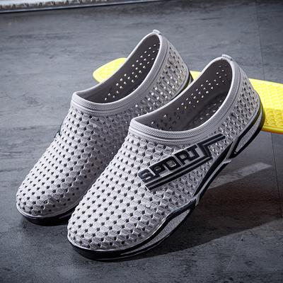Chaussures d'été respirantes pour hommes, antidérapantes, anti-odeurs, semelle souple, semelle épaisse, vêtements d'extérieur résistants à l'usure, chaussures cool avec embouts