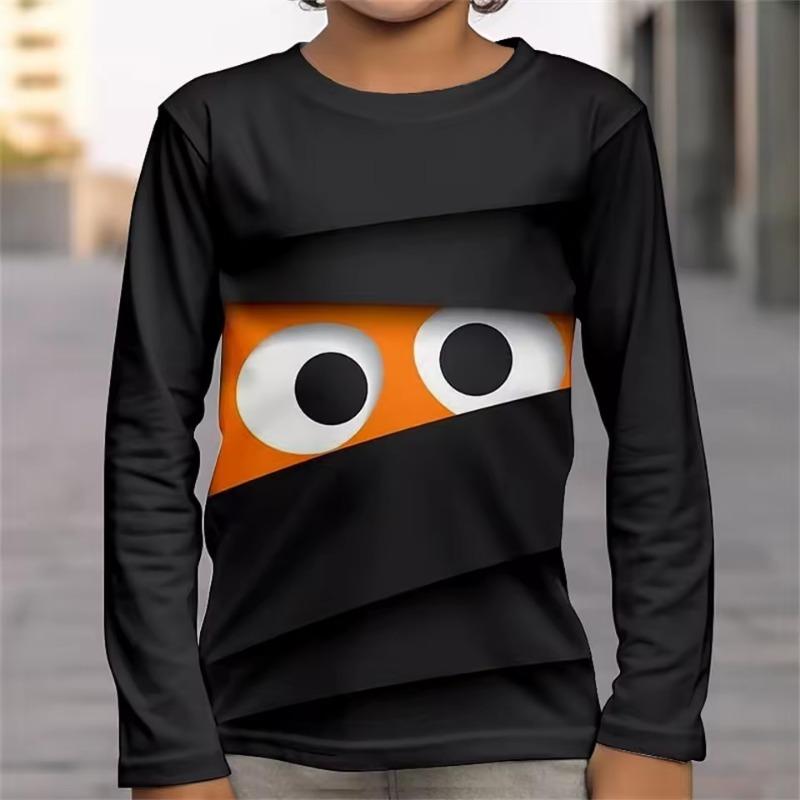 

Girl Clothes Halloween Tees 3D Skull Print T Shirts for Children Clothes Fteenagers Boys Wear Long Sleeve Children s Clothing 170