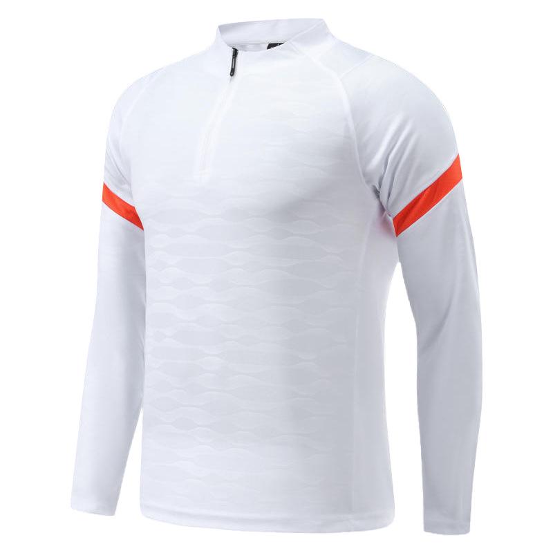 Parent-Child Spring & Autumn Jersey Sport Set: Long-Sleeve Half-Zip Training Suits for Men & Women