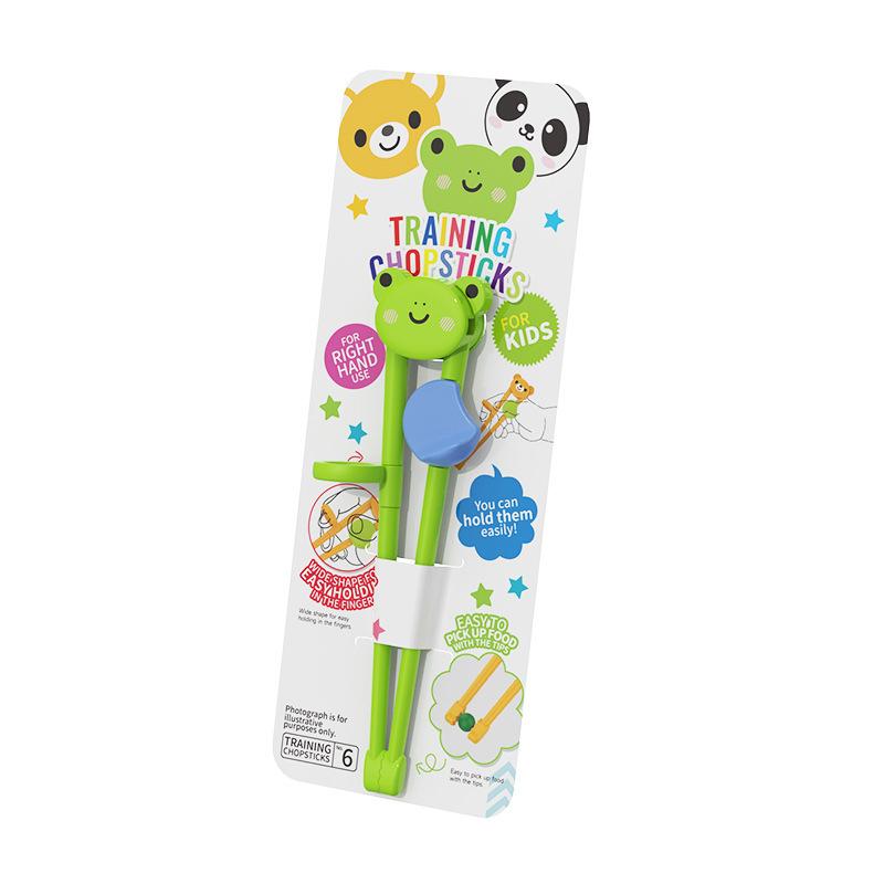 Kids Training Chopsticks Cartoon Animal Chopsticks Elementary Learning Chopstick Reusable Chopstick Chopsticks Learner Helper