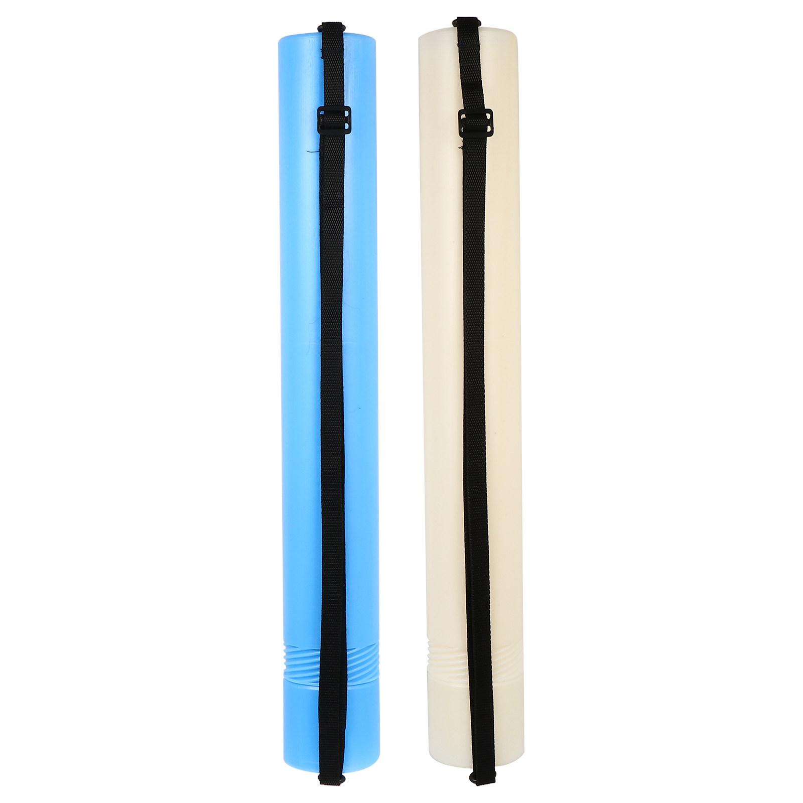 2Pcs Telescopic Plastic Poster Tubes Retractable Drawing Storage Tubes Adjustable Shoulder Strap Document Carrier for Artwork China Mainland