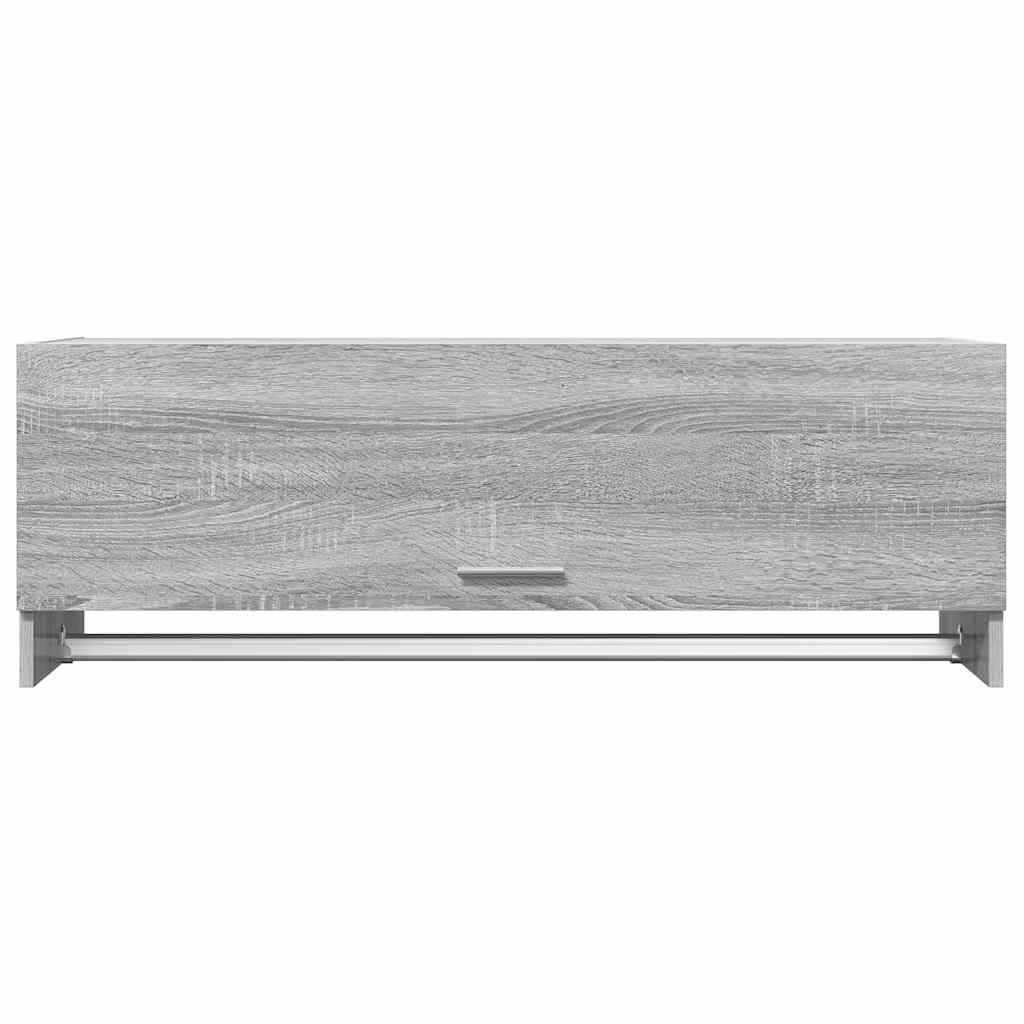 Grey Sonoma Wardrobe 100 x 32.5 x 35 cm Particleboard