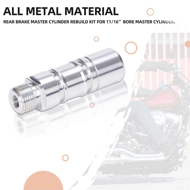 Wytrzymały-Dla -Davidson Softail 1987-17 FXR 1987-00 Dyna 1991-17 Zestaw do regeneracji hamulca motocyklowego - Tylny cylinder główny hamulca 42