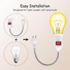 Bendable E27 Lamp Holder Table With Switch Light Adapter Bulb Flexible Extension With Us Plug Sockets Screw Type Wall Base Lamps